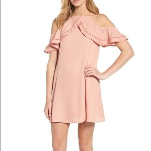 Dee Elly pink ruffled dress. New but no tags